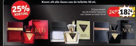 alle Guess eau de toilette 50 ml. aanbieding bij Kruidvat.